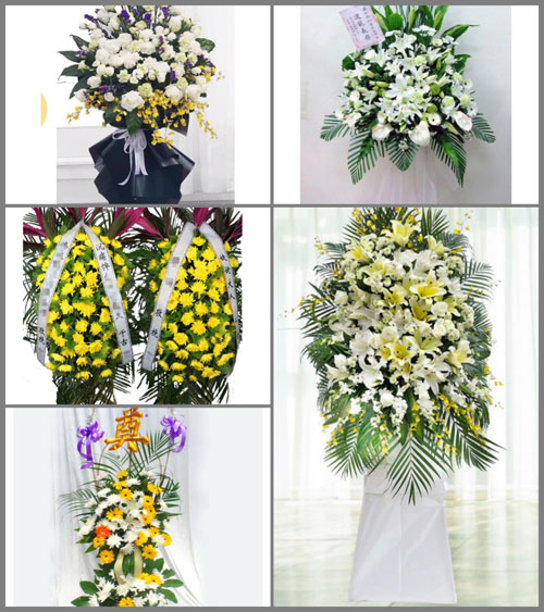 西藏那曲嘉黎县藏比乡白事花篮预定